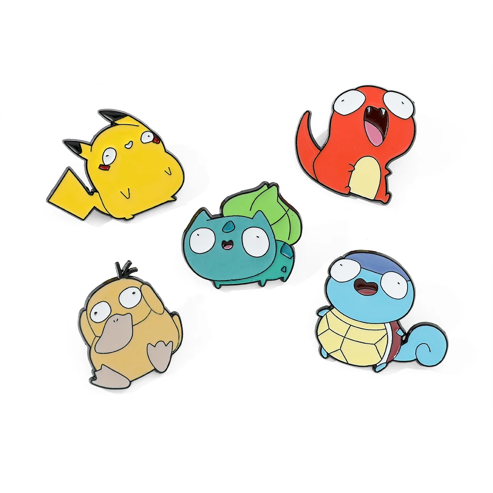 Enamel Pin Set - Набор из 5 мультяшных брошей-эльфов: персонализированные