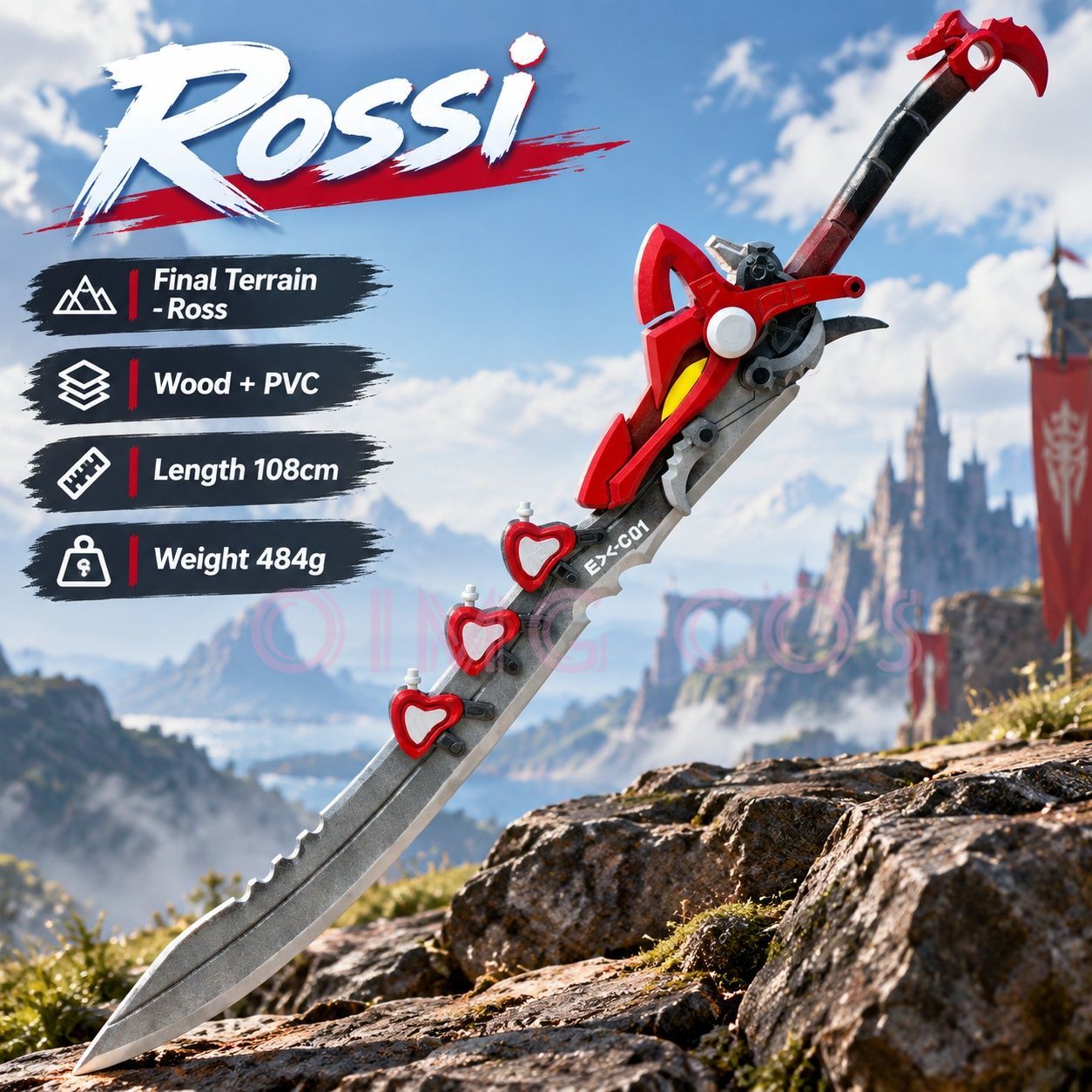 Cosplay Prop Sword - Реквизит для косплея персонажа Эндфилд Росси