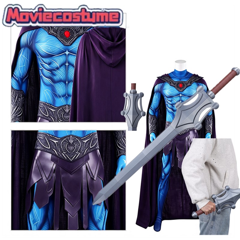 Cosplay Prop Sword - Костюм Скелетора из «Мастерс 2026»: комбинезон