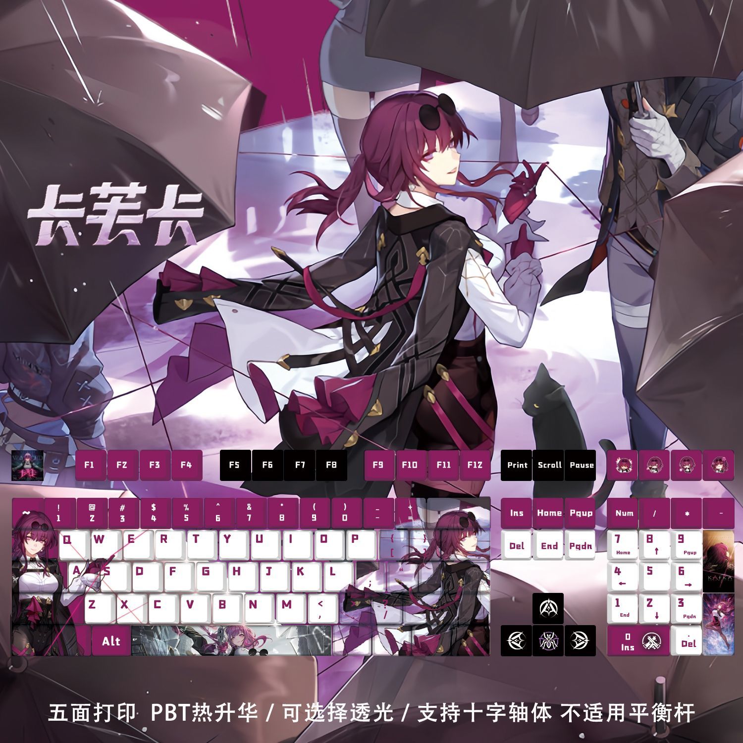 128 клавиш Honkai: Star Rail K – обзор и цена Keycap Artisan Anime